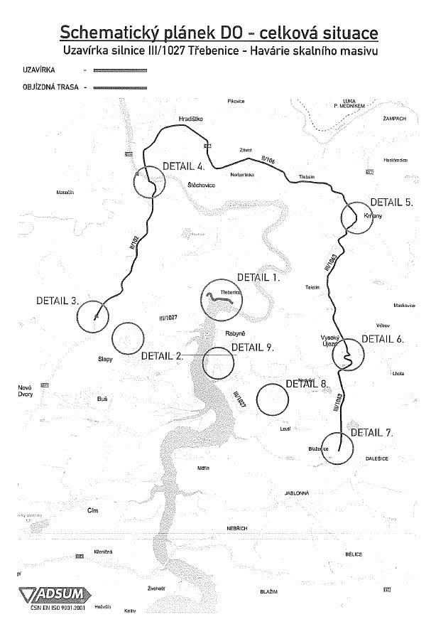 mapa trebenice